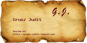 Grusz Judit névjegykártya